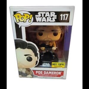 (r3) Funko POP! Star Wars T Hot Topic Exclusive POE DAMERON #117